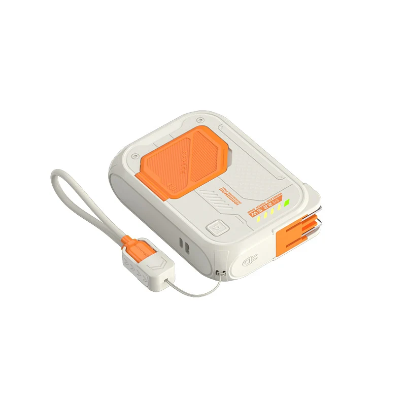 Multifunktionale Powerbank mit integriertem Ladekabel Skanto