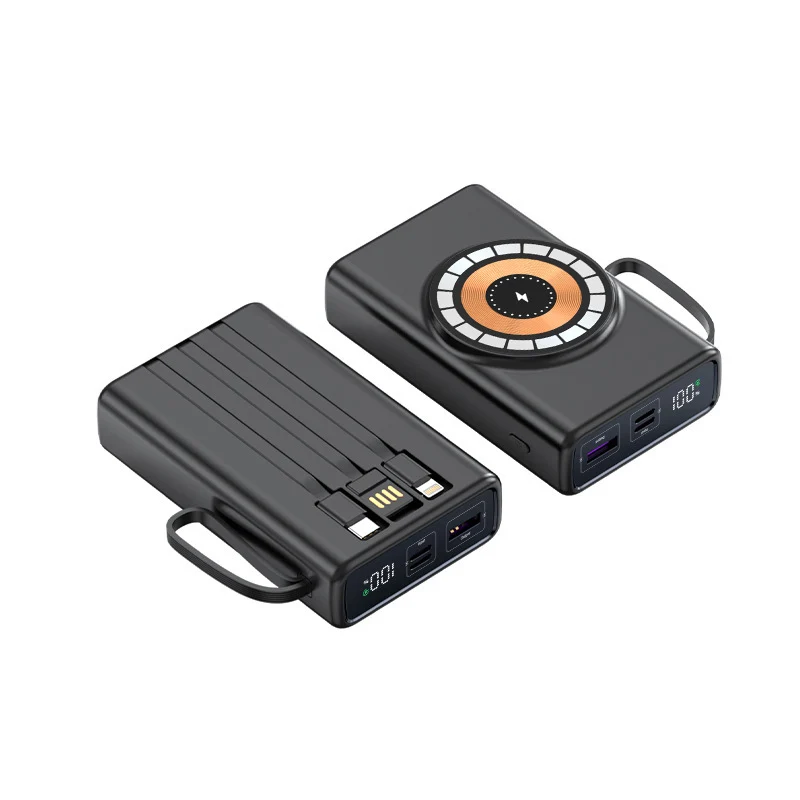 Multifunktionale Powerbank mit kabelloser Ladefunktion Skanto