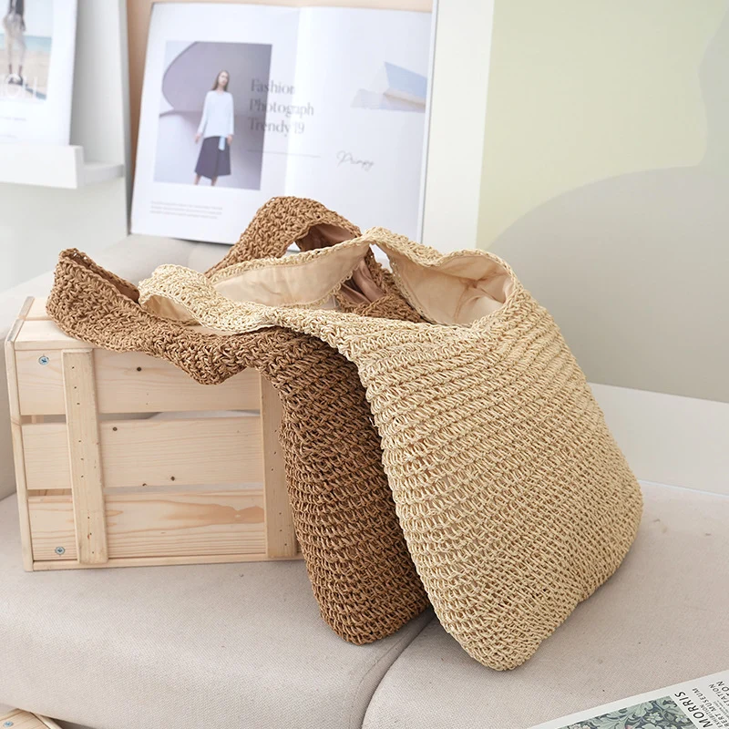 Große gewebte Strandtasche Skanto