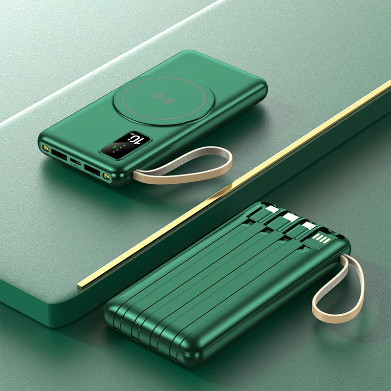 Kabellose Powerbank mit integrierter Ladestation Skanto
