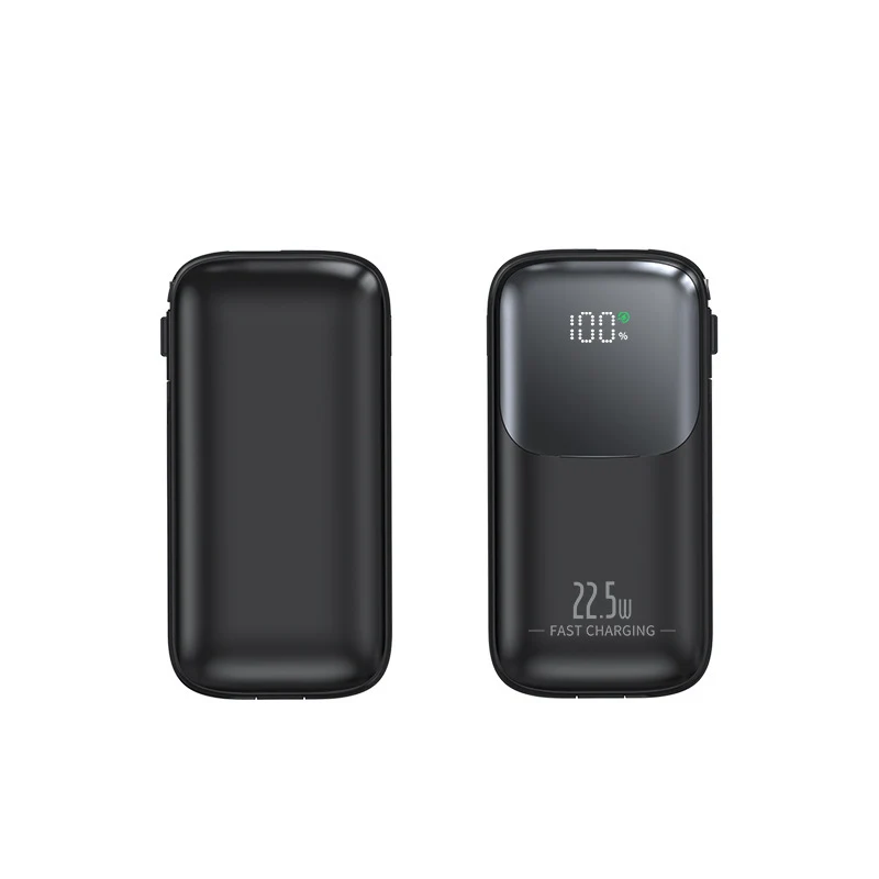 Hochleistungs-Powerbank mit intelligenter Ladeanzeige und integriertem Kabel Skanto