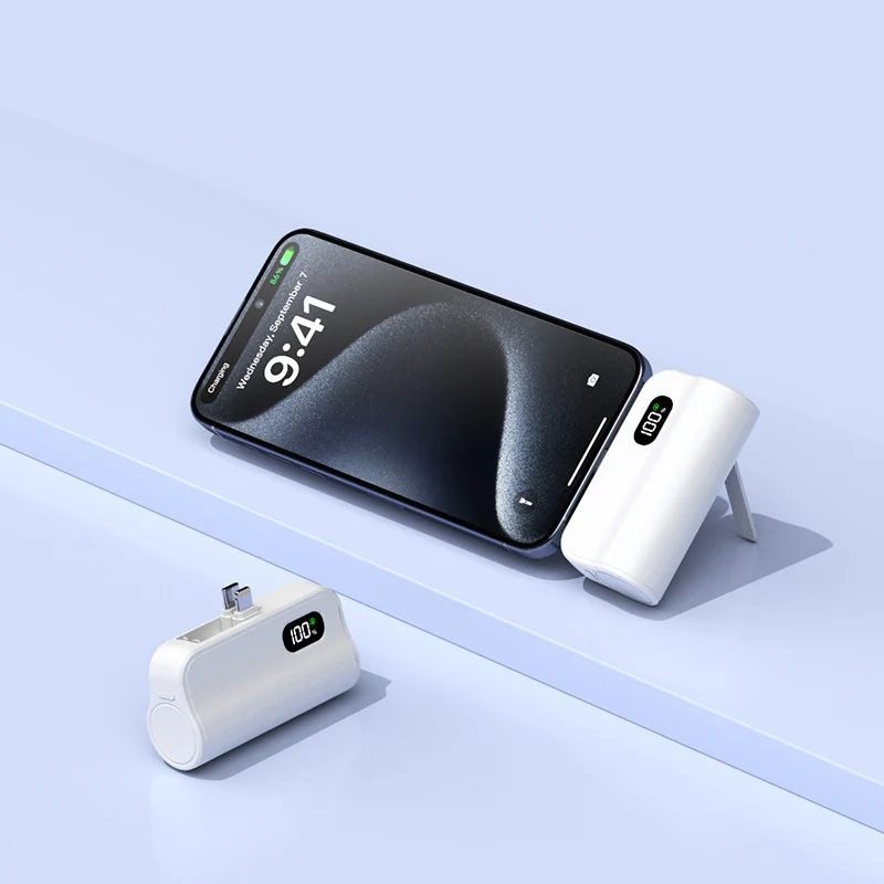 Faltbare Powerbank mit digitaler Ladeanzeige Skanto