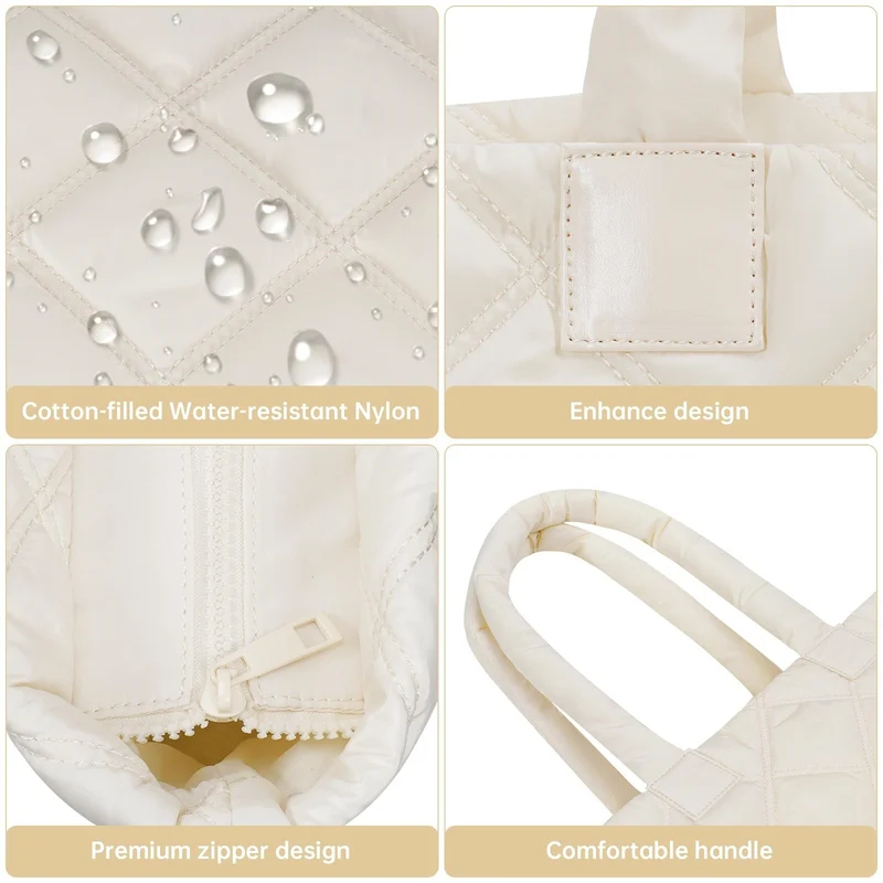 Gesteppte Shopper-Tasche Skanto