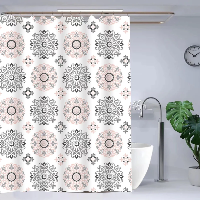 Eleganter floraler Duschvorhang Skanto