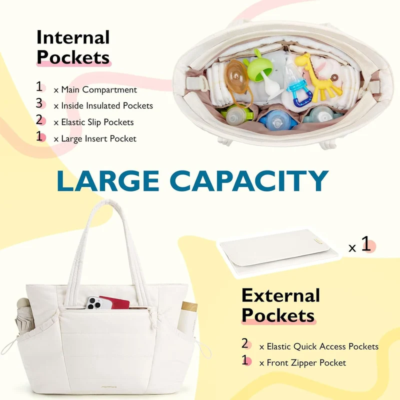Handtasche aus Polyurethan mit herausnehmbarem Organizer Skanto