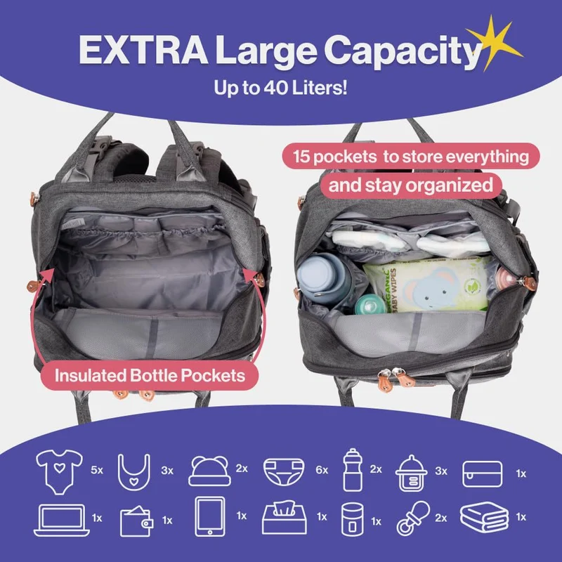 Multifunktionaler Laptop-Rucksack mit Organizer Skanto