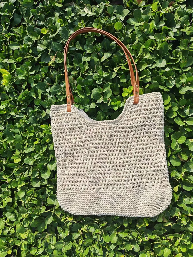 Handgemachte Makramee Strandtasche Skanto