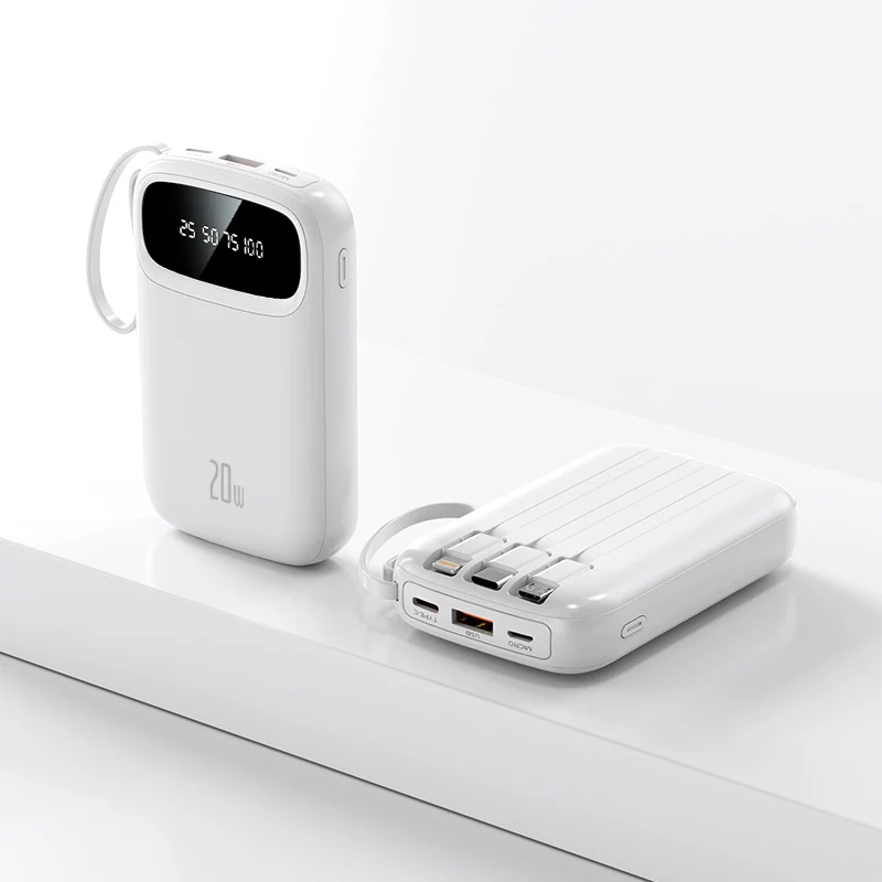 Hochleistungs-Powerbank mit integriertem Ladeadapter Skanto
