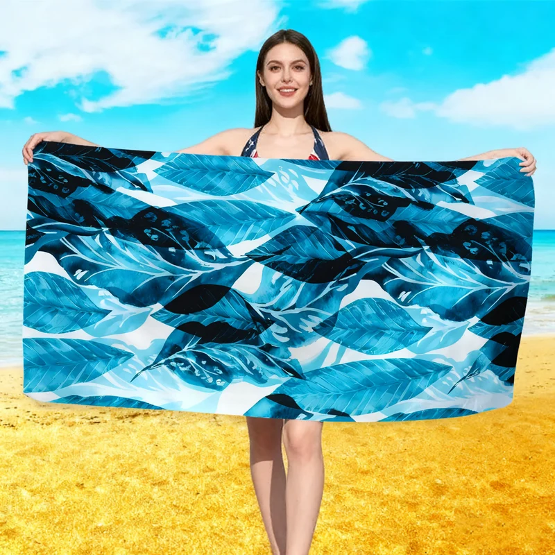 Strandtuch mit floralem Aquarell-Design Skanto