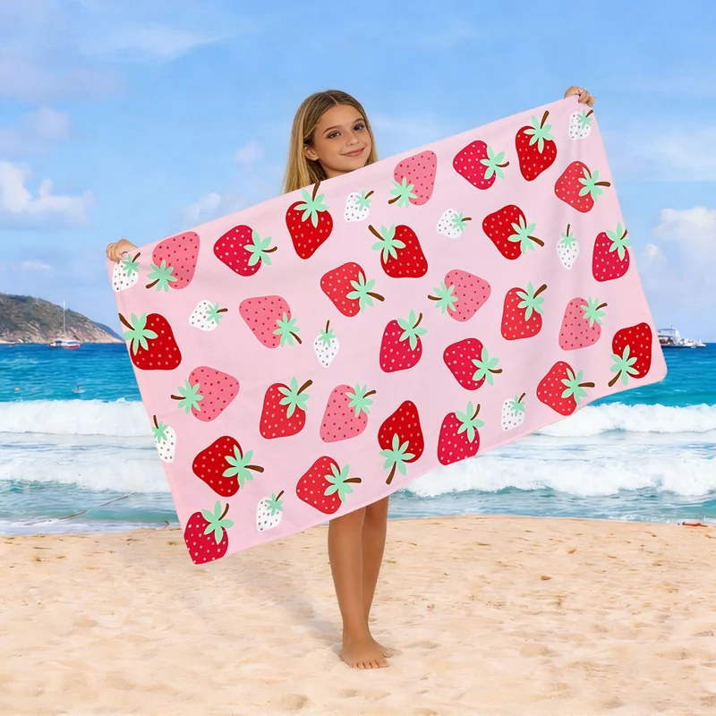 Strandtuch mit buntem Pferdemotiv Skanto