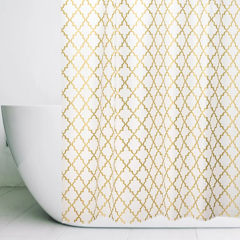 Eleganter geometrischer Duschvorhang Skanto