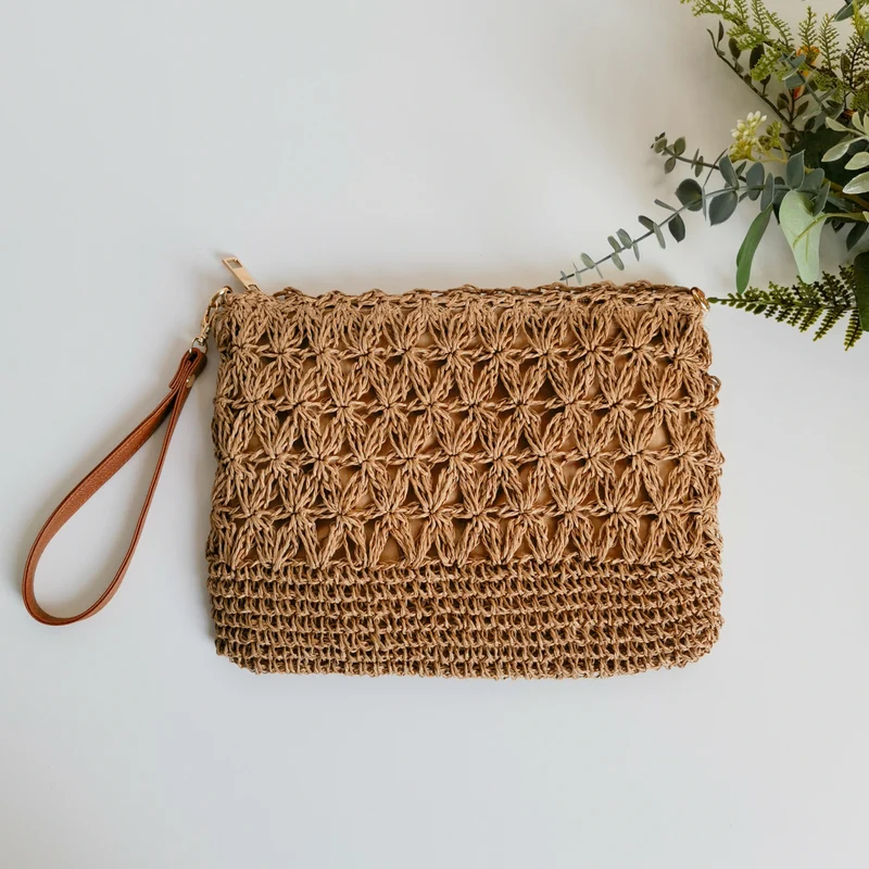 Handgemachte Makramee-Clutch Skanto