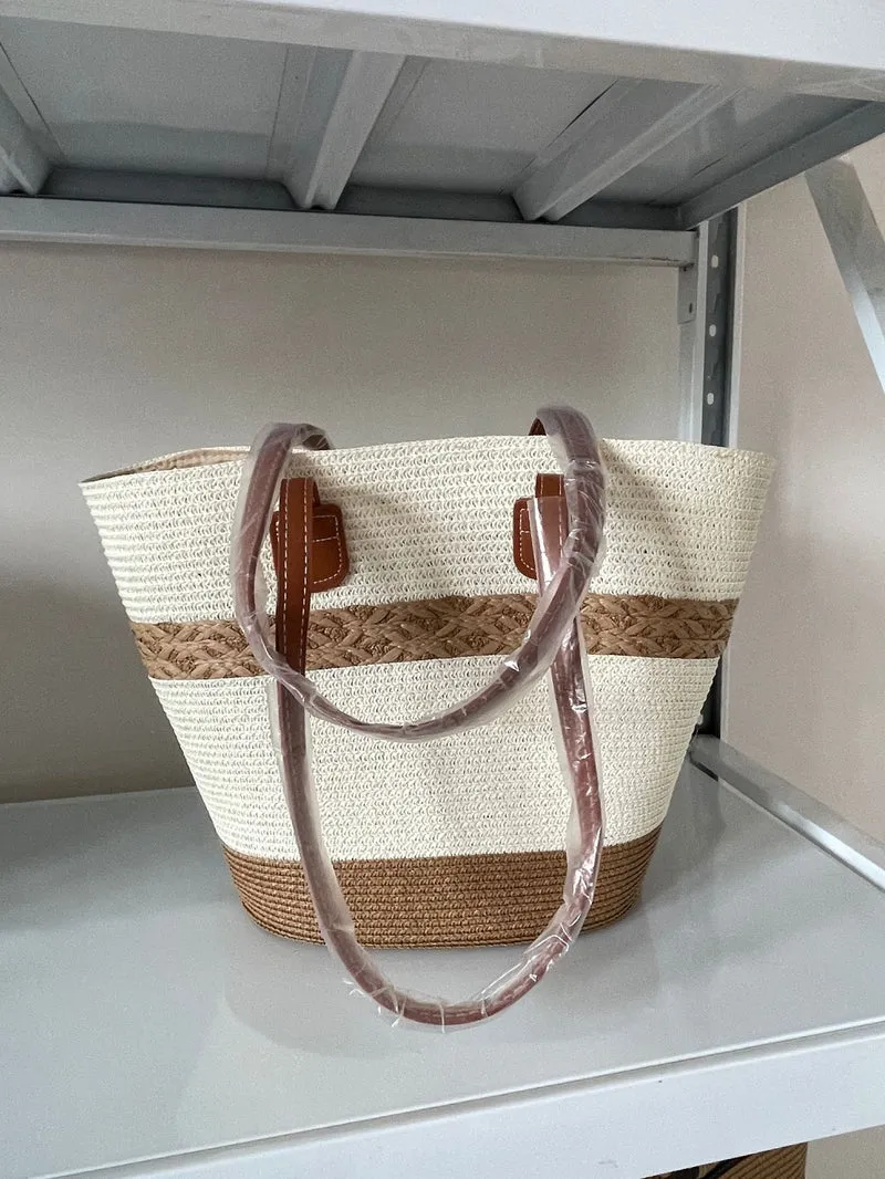 Elegante geflochtene Tragetasche Skanto