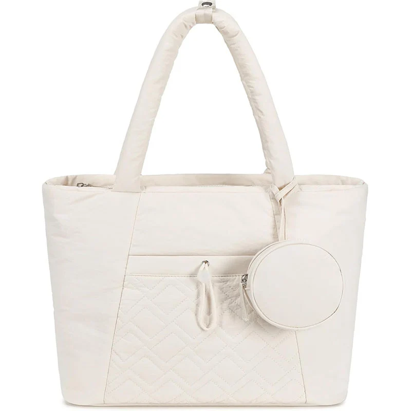 Gepolsterte Alltags-Handtasche mit abnehmbarer Kosmetiktasche Skanto