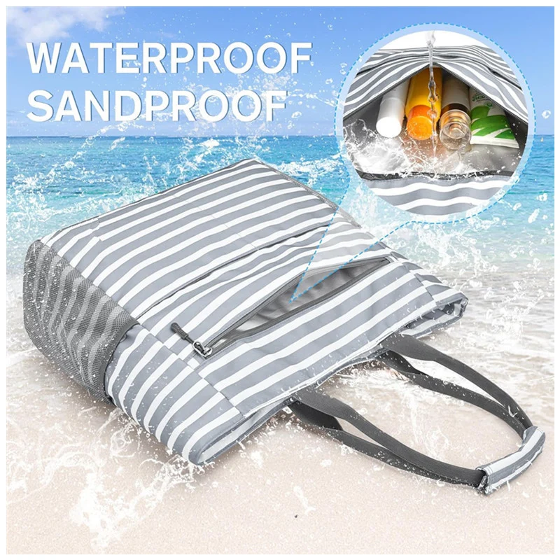 Strandtasche mit multifunktionalen Fächern Skanto