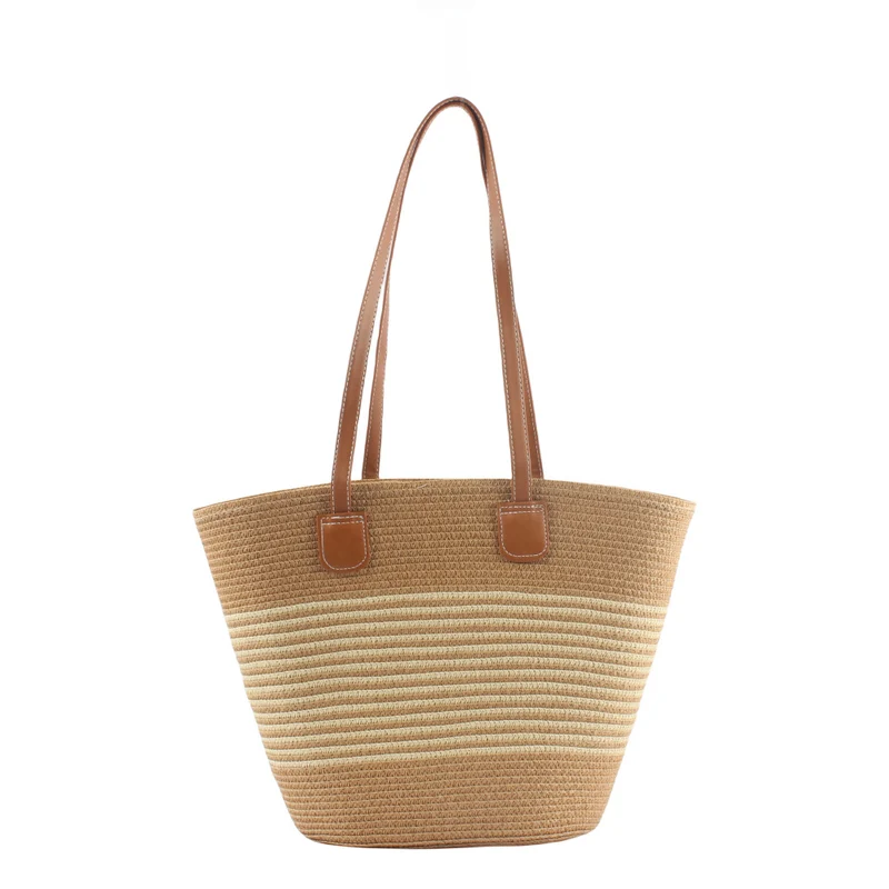 Strukturierter Raffia-Shopper Skanto
