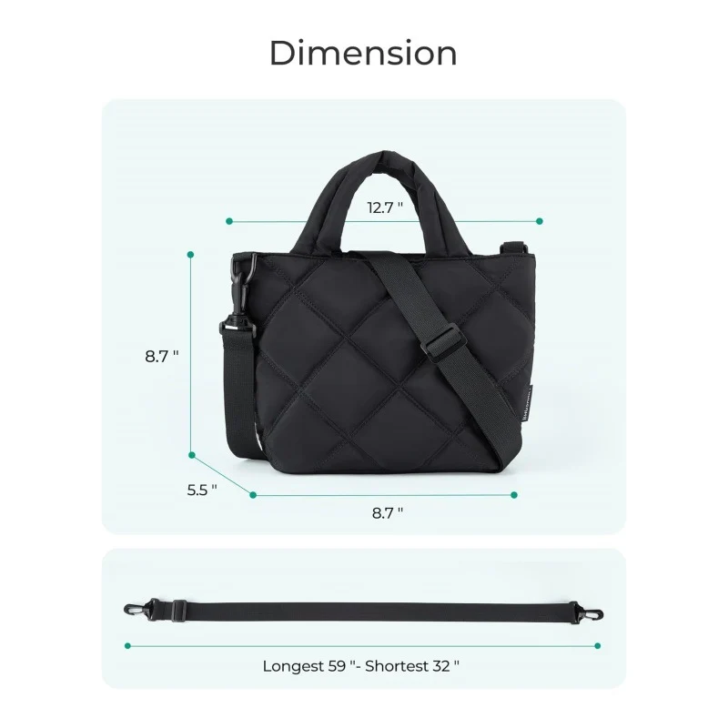 Elegante und stilvolle Umhängetasche mit gepolstertem Design Skanto