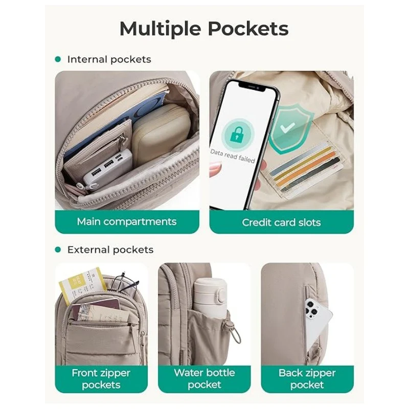 Bequeme Sling Bag mit mehreren Fächern Skanto