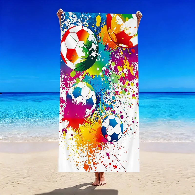 Strandtuch mit Fußballmotiv Skanto