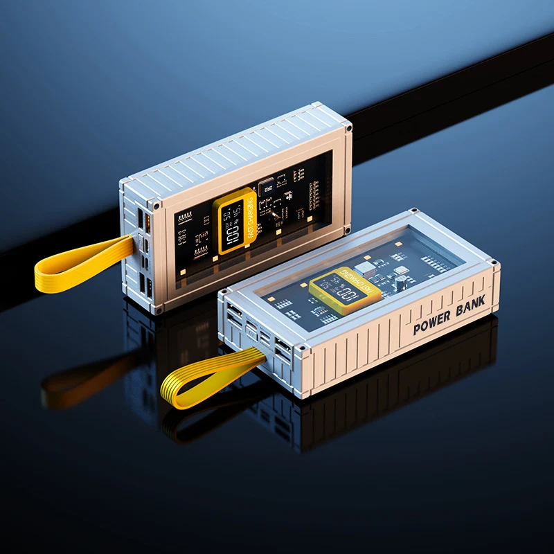 Vielseitige Powerbank mit Digitalanzeige Skanto