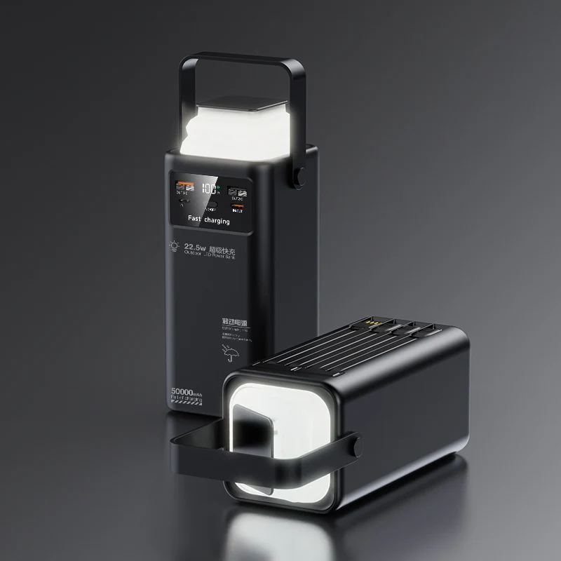 Tragbares Schnellladegerät mit LED-Beleuchtung Skanto
