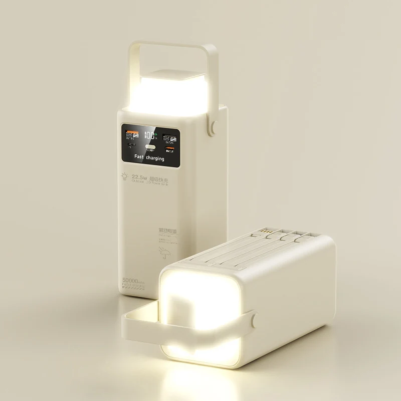 Tragbares Schnellladegerät mit LED-Beleuchtung Skanto