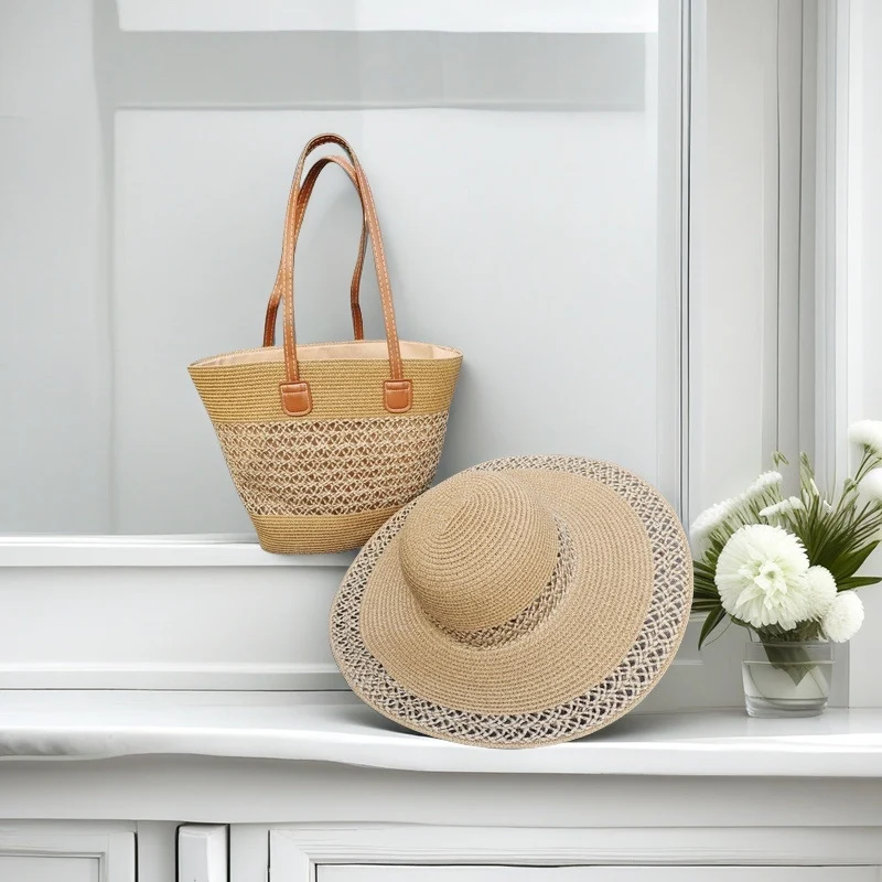 Strandtasche mit bunten Streifen Skanto