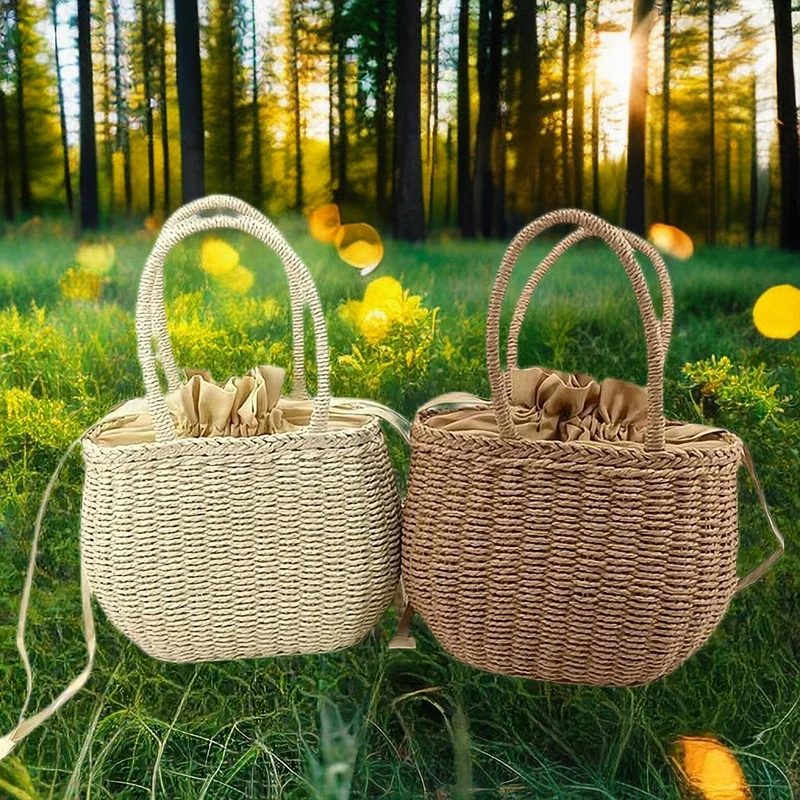 Handtasche im Rattan-Stil Skanto