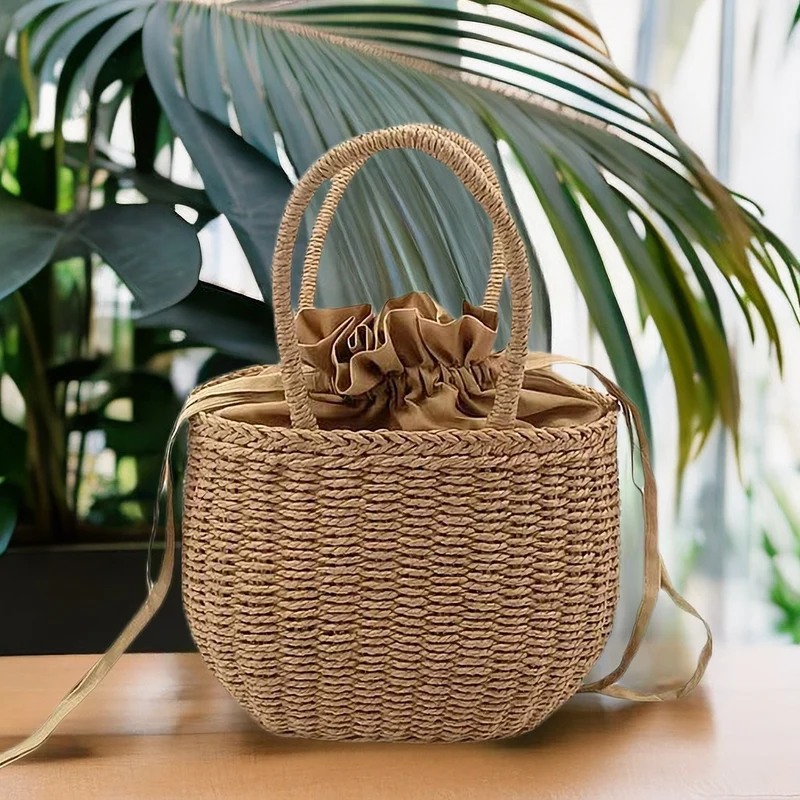 Handtasche im Rattan-Stil Skanto