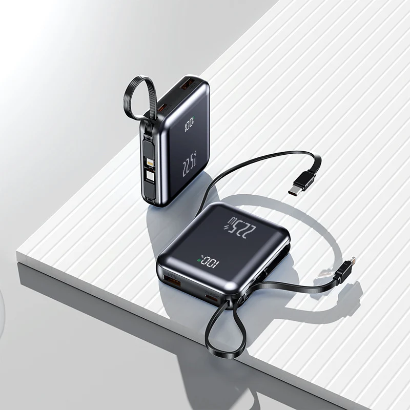Multifunktionale Powerbank mit Digitalanzeige Skanto