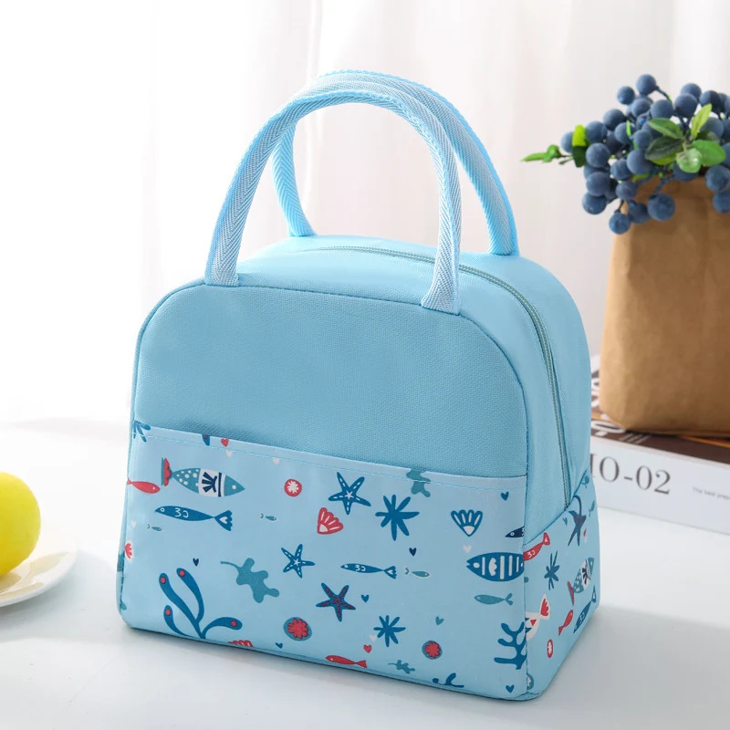 Isolierte Lunchtasche mit trendigem Flamingo-Muster Skanto