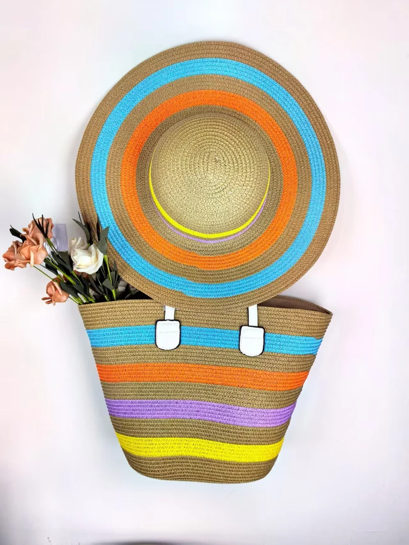 Strandtasche mit passendem Sonnenhut Skanto