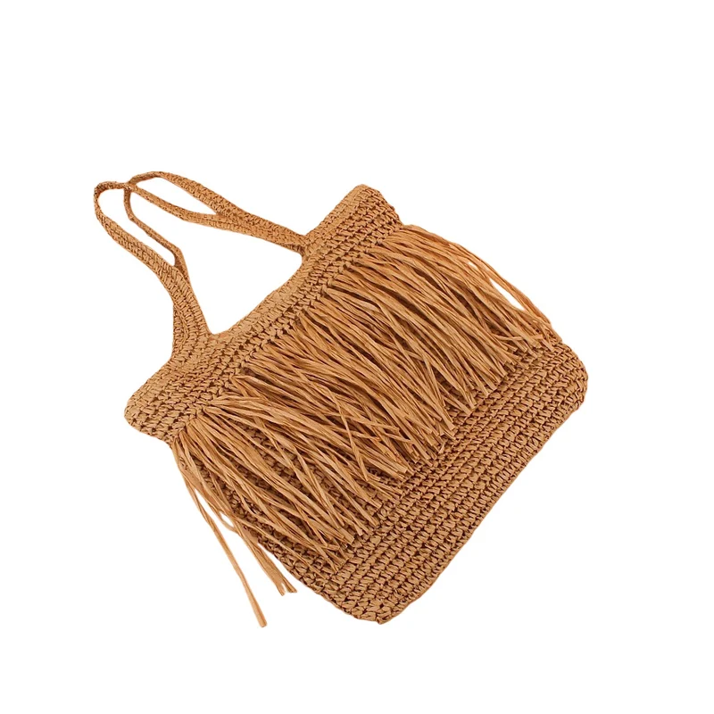 Französische Strohtasche Handgemachte Raffia Skanto