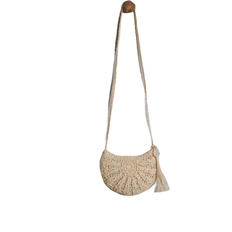 Boho-inspirierte Handtasche aus Naturmaterial Skanto