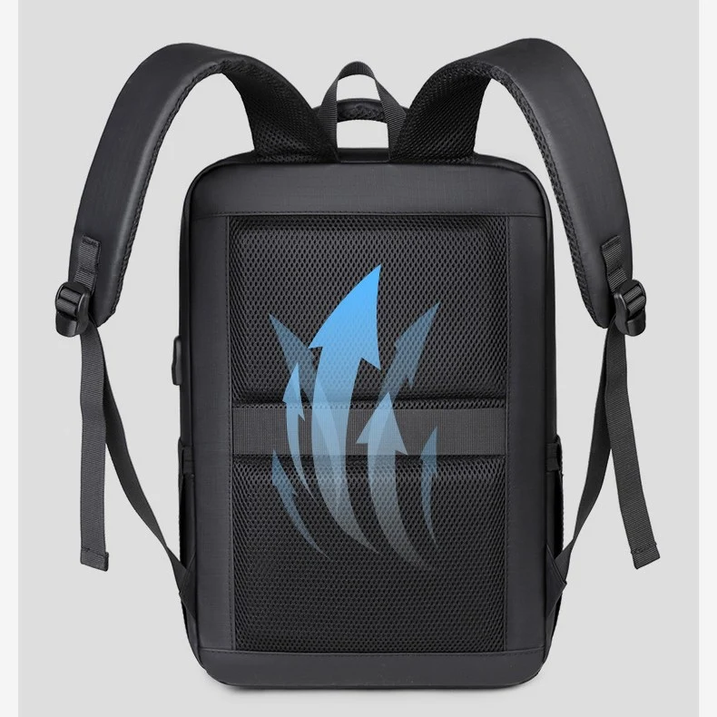 Moderner Laptop-Rucksack mit integriertem Sicherheitssystem und durchdachtem Innenraum Skanto