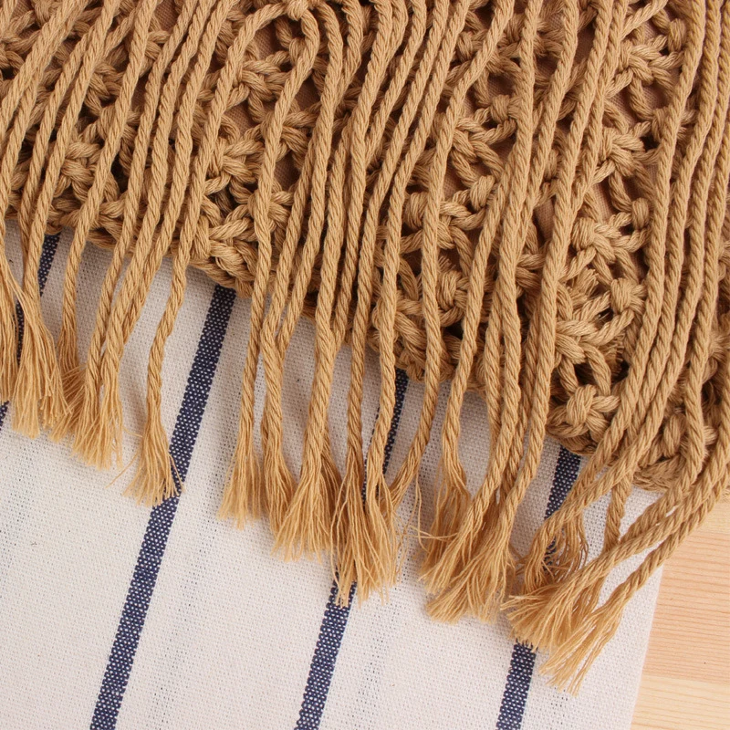 Makramee-Umhängetasche mit Fransen-Detail Skanto
