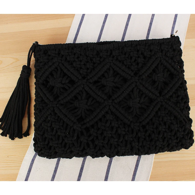 Makramee-Clutch mit filigranem Design Skanto