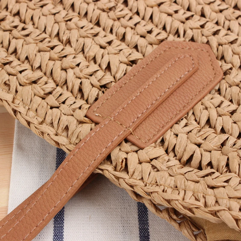 Strandtasche mit Fransen-Design aus Naturgeflecht Skanto
