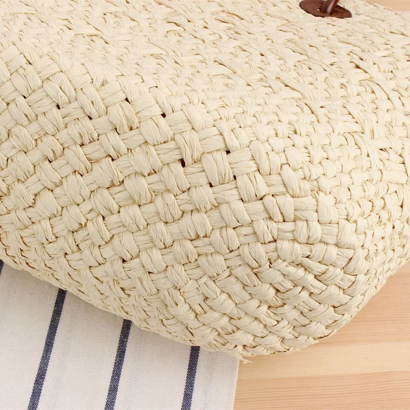 Strandtasche mit eleganten Lederriemen Skanto
