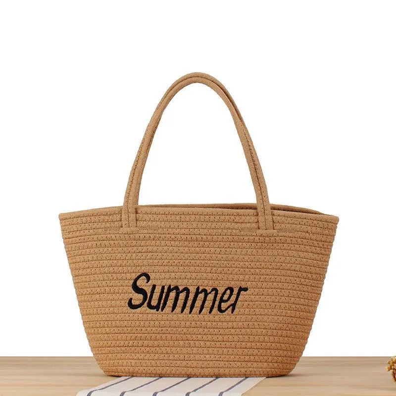 Strandtasche im modernen Korbflecht-Design Skanto