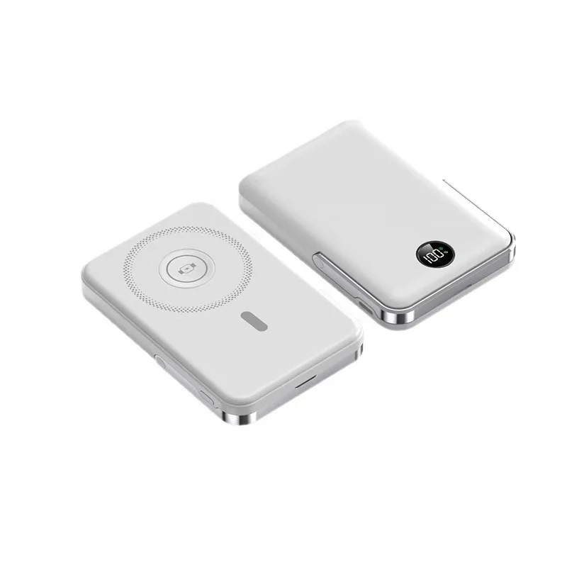 Powerbank mit intelligentem LCD-Display und kabellosem Laden Skanto
