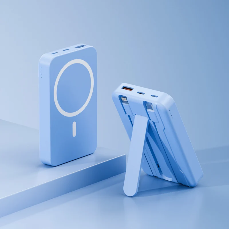 Powerbank mit integriertem Ständer und Schnellladefunktion Skanto