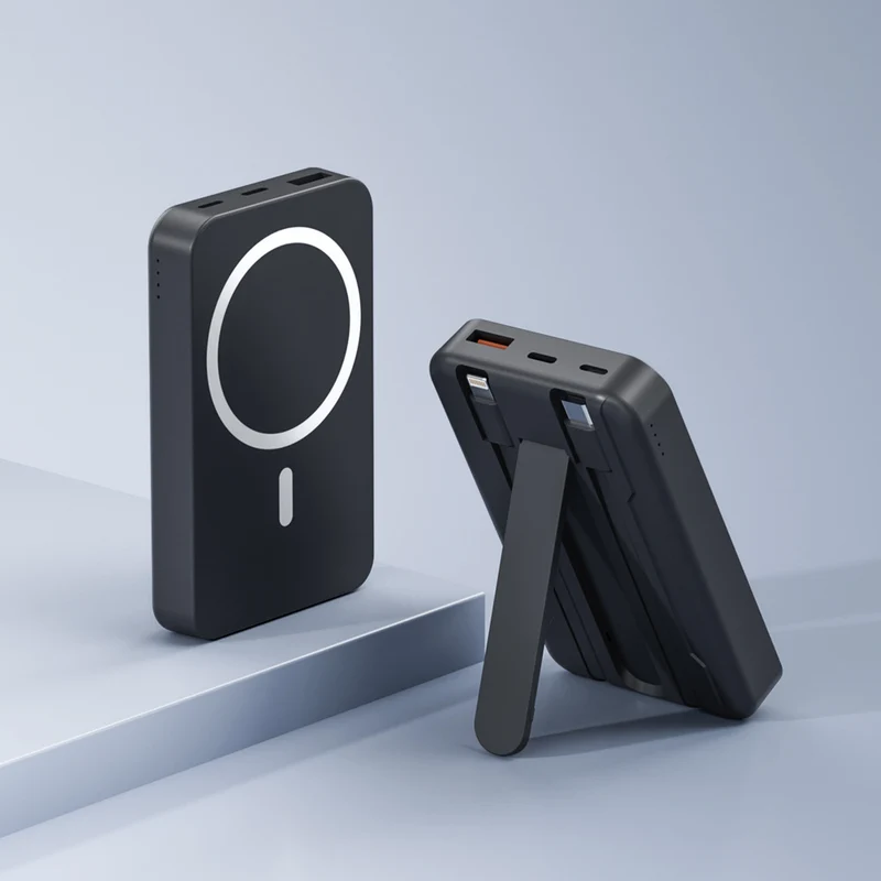 Powerbank mit integriertem Ständer und Schnellladefunktion Skanto