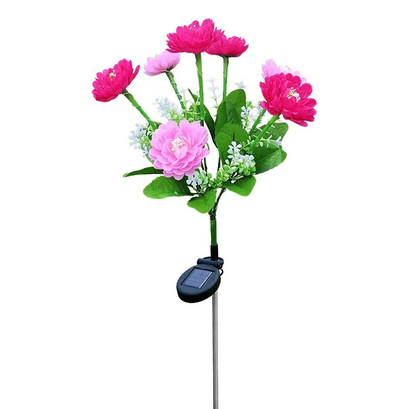 Solar Gartenstecker Kunstblumen LED Wegdekor Skanto