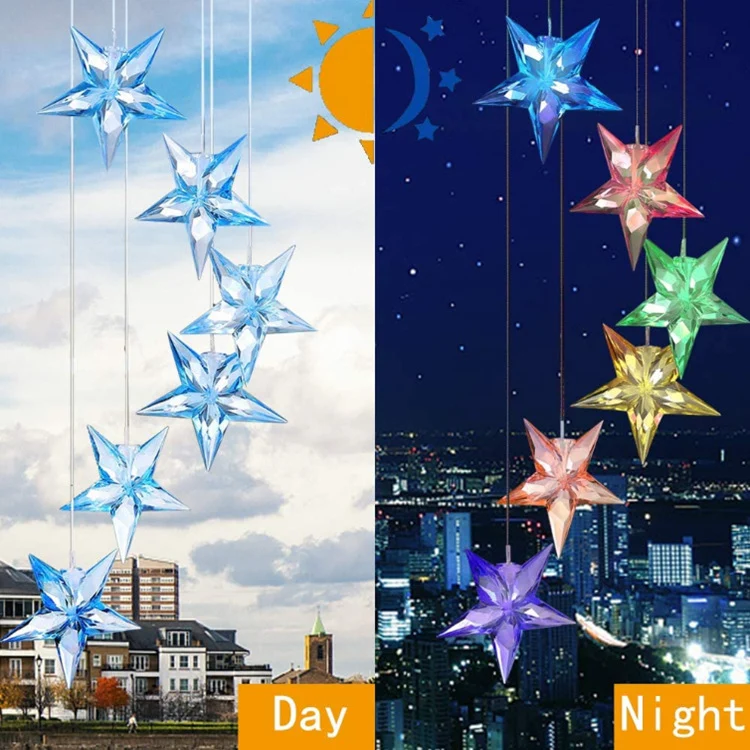 LED-Solar-Schmetterlings-Windspiel Garten-Hängeleuchte Skanto