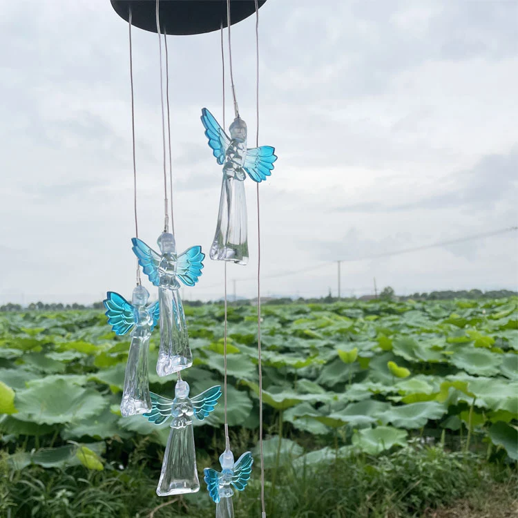 LED-Solar-Schmetterlings-Windspiel Garten-Hängeleuchte Skanto