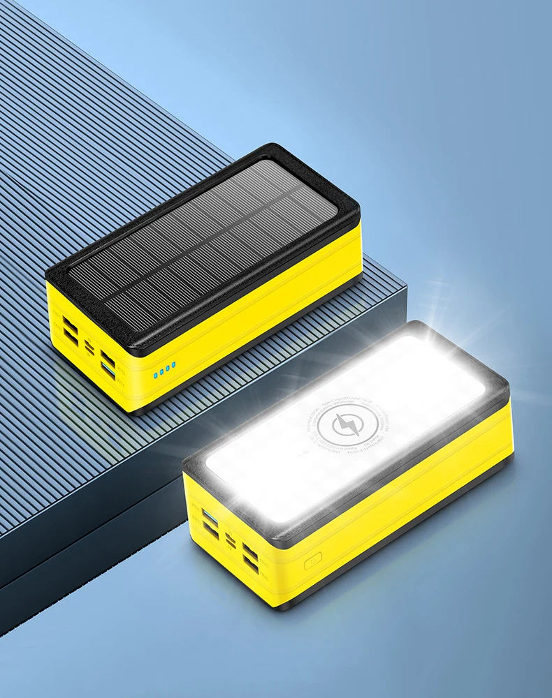 Solar-Powerbank mit LED-Lampe Skanto