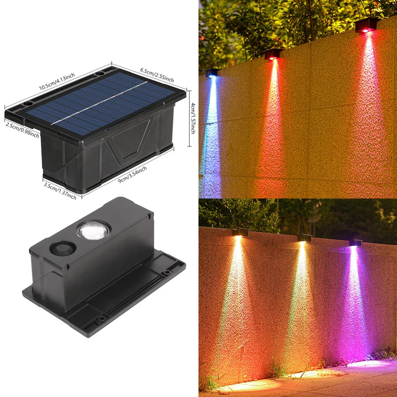 Outdoor Solar RGB Wandleuchte mit Doppelstrahl Wasserdichtes Design Skanto
