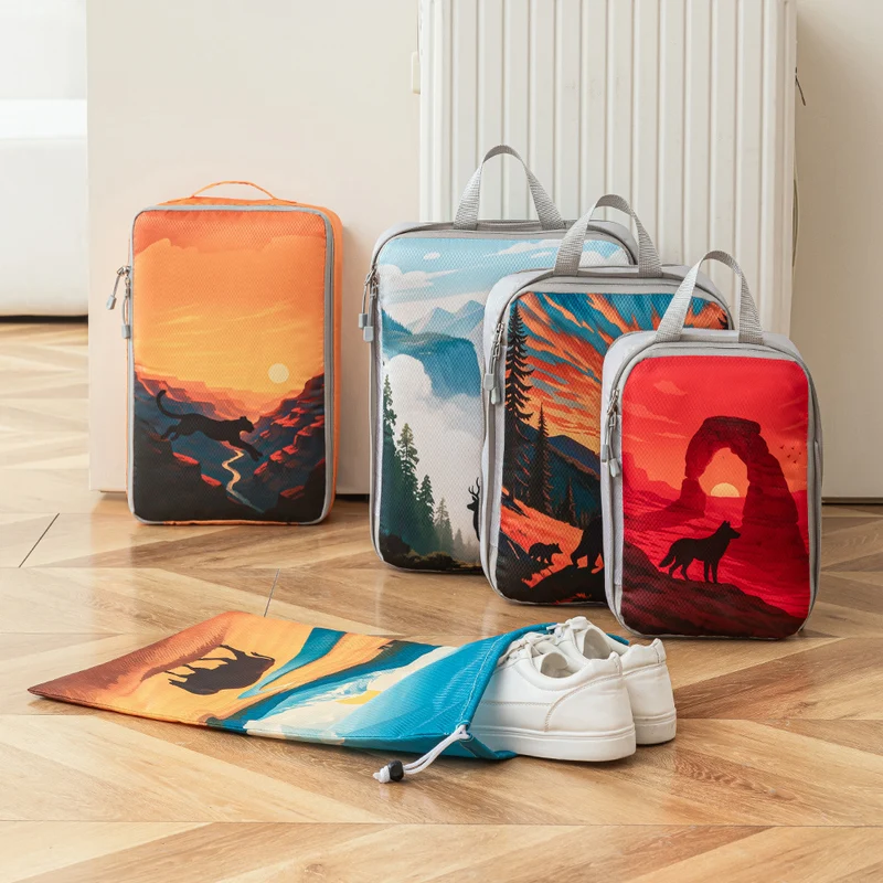 Set Reise-Organizer mit einzigartigen Naturmotiven Skanto