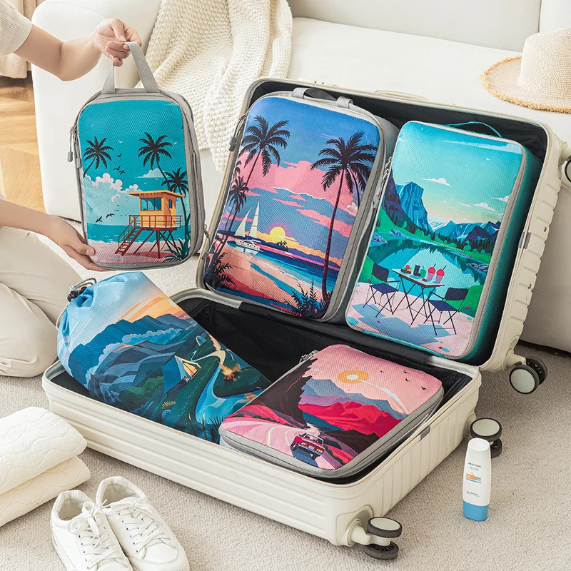 Set Reise-Organizer mit einzigartigen Naturmotiven Skanto